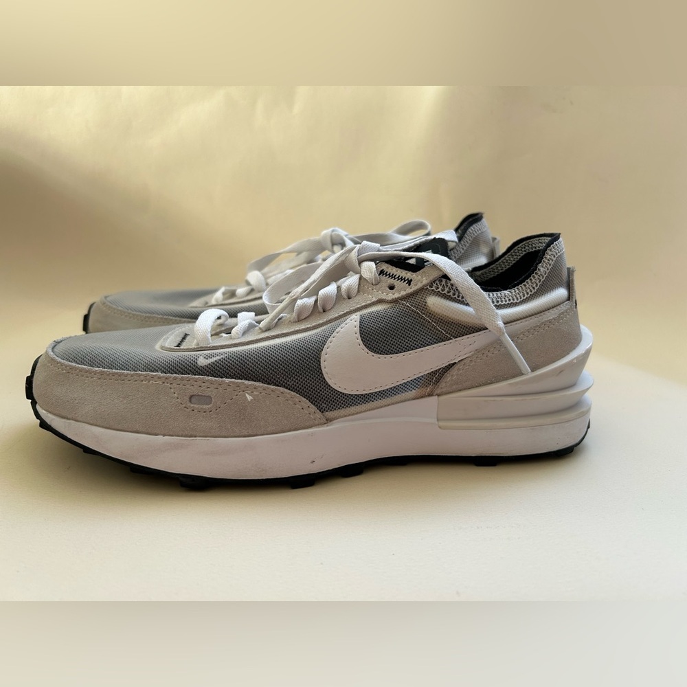 Nike WOMEN White and Gray Lifestyle Sneakers - Picture 2 of 9